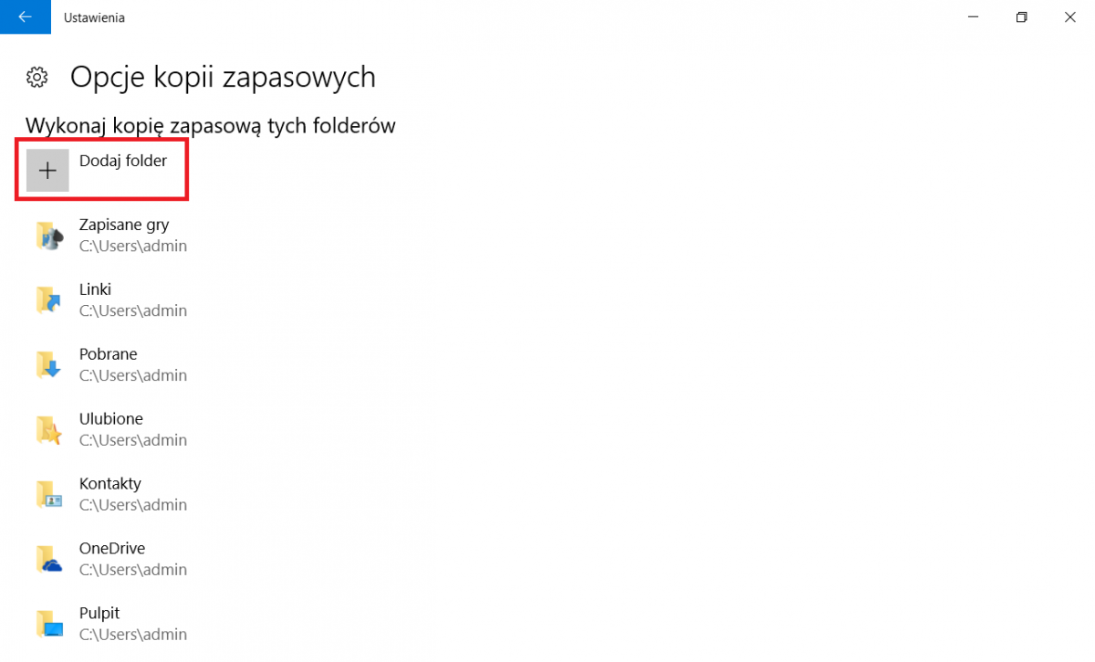 Windows 10 - Kopia zapasowa z historii plików – SOiSK